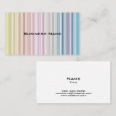 mehrfarbige Streifen Visitenkarte (Vorne/Hinten)