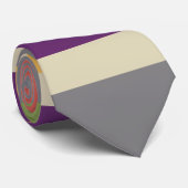 Mehrfarbige Streifen zwei Krawatte (Gerollt)