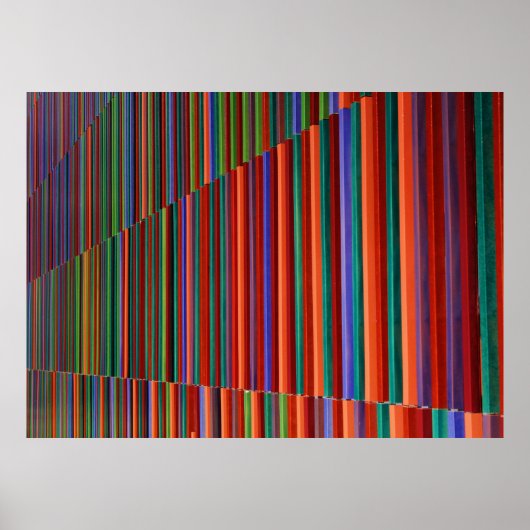 mehrfarbige Streifendarstellung Poster (Vorne)