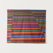 mehrfarbige Streifendarstellung Wandteppich (Vorderseite (Horizontal))