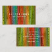 Mehrfarbige Strip-Visitenkarte Visitenkarte (Vorne/Hinten)