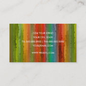 Mehrfarbige Strip-Visitenkarte Visitenkarte (Rückseite)