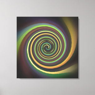 Mehrfarbige Swirl Wrapped Canvas Print Leinwanddruck