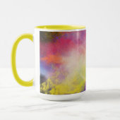 Mehrfarbige Tasse mit zwei Tönen. (Links)