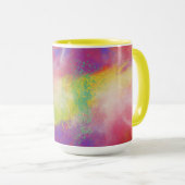 Mehrfarbige Tasse mit zwei Tönen. (VorderseiteRechts)