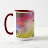 Mehrfarbige Tasse mit zwei Tönen. (Links)