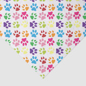 Mehrfarbige Tatzen-Drucke Seidenpapier (Ausschnitt)