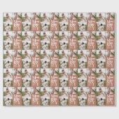 Mehrfarbige Terracotta-Typografie mit modernem Fot Geschenkpapier (Flach)