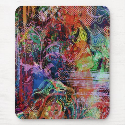 Mehrfarbige Texturen Mousepad (Vorne)