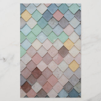 mehrfarbige Tiles Briefpapier