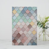 mehrfarbige Tiles Briefpapier (Stehend Vorderseite)