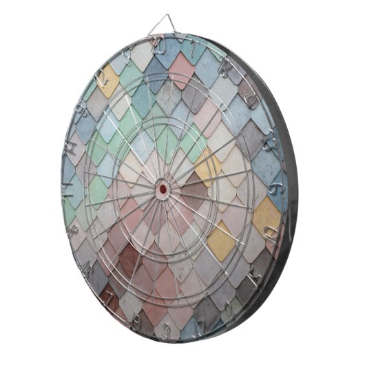 mehrfarbige Tiles Dartscheibe (Vorderseite rechts)