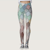 mehrfarbige Tiles Leggings (Vorderseite)
