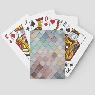 mehrfarbige Tiles Spielkarten