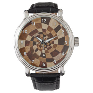 Mehrfarbige Tone-Spiralen Armbanduhr
