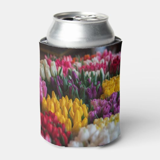 mehrfarbige Tulips Dosenkühler (Kanne Vorderseite)