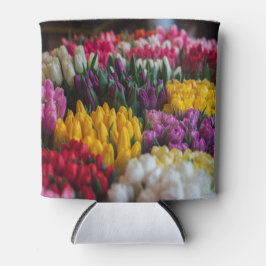 mehrfarbige Tulips Dosenkühler