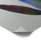 Mehrfarbige Tulips Print Poster (Ecke)