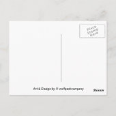 mehrfarbige Tulpen Postkarte (Rückseite)