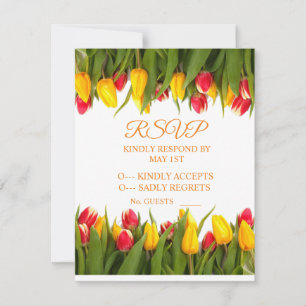 Mehrfarbige Tulpensträuße Thunder_Cove RSVP Karte