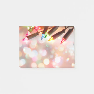 Mehrfarbige Twinkle-Leuchten, alle über Druck - 4x Post-it Klebezettel