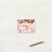 Mehrfarbige Twinkle-Leuchten, alle über Druck - 4x Post-it Klebezettel (Auf Schreibtisch)