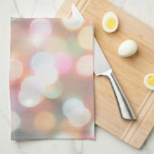 Mehrfarbige Twinkle Lights Weihnachtsküche Geschirrtuch (Viertel Falte)