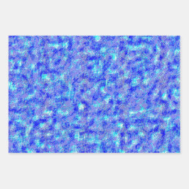 mehrfarbige Umschlagpapier-Blätter (Set von drei) Geschenkpapier Set