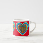 Mehrfarbige Valentinherz Thunder_Cove Espressotasse (Rechts)