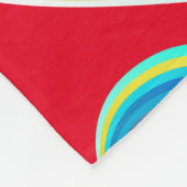 Mehrfarbige Valentinherz Thunder_Cove Fleecedecke (Ecke)