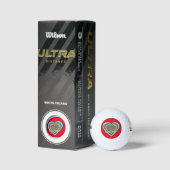Mehrfarbige Valentinherz Thunder_Cove Golfball (Verpackungen)