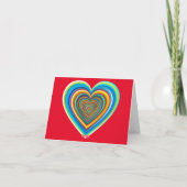 Mehrfarbige Valentinherz Thunder_Cove Karte (Rückseite)