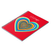 Mehrfarbige Valentinherz Thunder_Cove Notizblock (Linke Seite)
