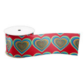 Mehrfarbige Valentinherz Thunder_Cove Satinband (Spule)