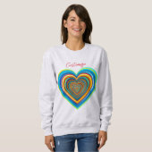 Mehrfarbige Valentinherz Thunder_Cove Sweatshirt (Vorne ganz)