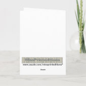 Mehrfarbige Violinen-Tapete Karte (Rückseite)