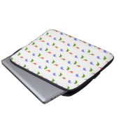 Mehrfarbige Vögel Laptopschutzhülle (Vorne Knopf)