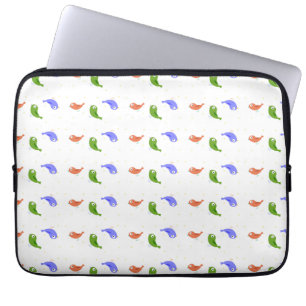 Mehrfarbige Vögel Laptopschutzhülle