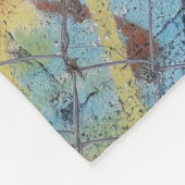 mehrfarbige Wandmalerei Fleecedecke (Ecke)