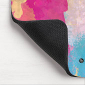 Mehrfarbige Wasserfarbengeflechte Mousepad (Ecke)