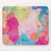 Mehrfarbige Wasserfarbengeflechte Mousepad (Vorne)