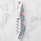 mehrfarbige Wasserfarbenkorkenzieher Kellnermesser (Vorderseite)