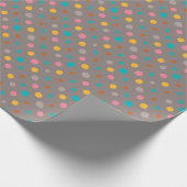 Mehrfarbige Wasserfarbtupfen 3 Geschenkpapier (Ecke)
