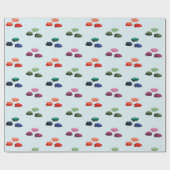 Mehrfarbige Wasserwolken Geschenkpapier (Flach)