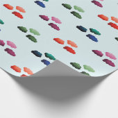 Mehrfarbige Wasserwolken Geschenkpapier (Ecke)