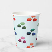 Mehrfarbige Wasserwolken Pappbecher (Rechts)