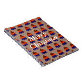 Mehrfarbige Weihnachtsbaume - Notebook Notizblock (Rechte Seite)