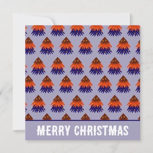 Mehrfarbige Weihnachtsbaumgrüße (Vorderseite)