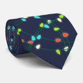 mehrfarbige Weihnachtsbeleuchtung Krawatte (Gerollt)