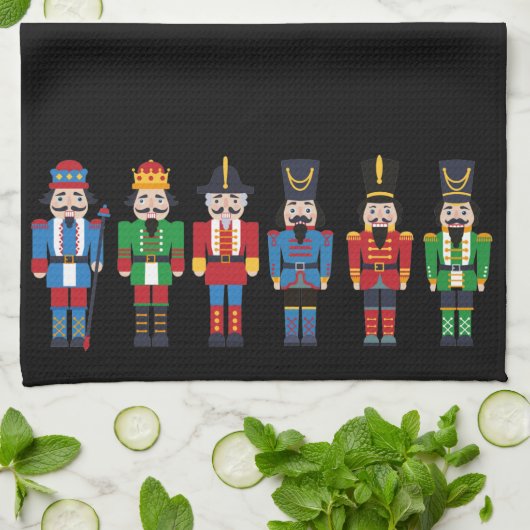 mehrfarbige Weihnachtscreme Geschirrtuch (Gefaltet)